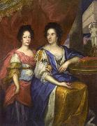 Portrait of Maria Kazimiera with her daughter Teresa Kunegunda. Jerzy Siemiginowski-Eleuter